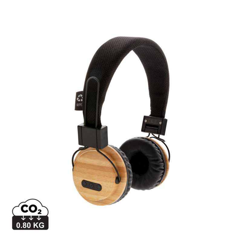 Bamboo wireless headphones - Wooden product at wholesale prices