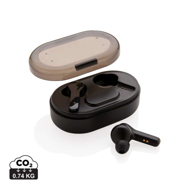 Illuminated TWS headphones in charging case - Bluetooth at wholesale prices