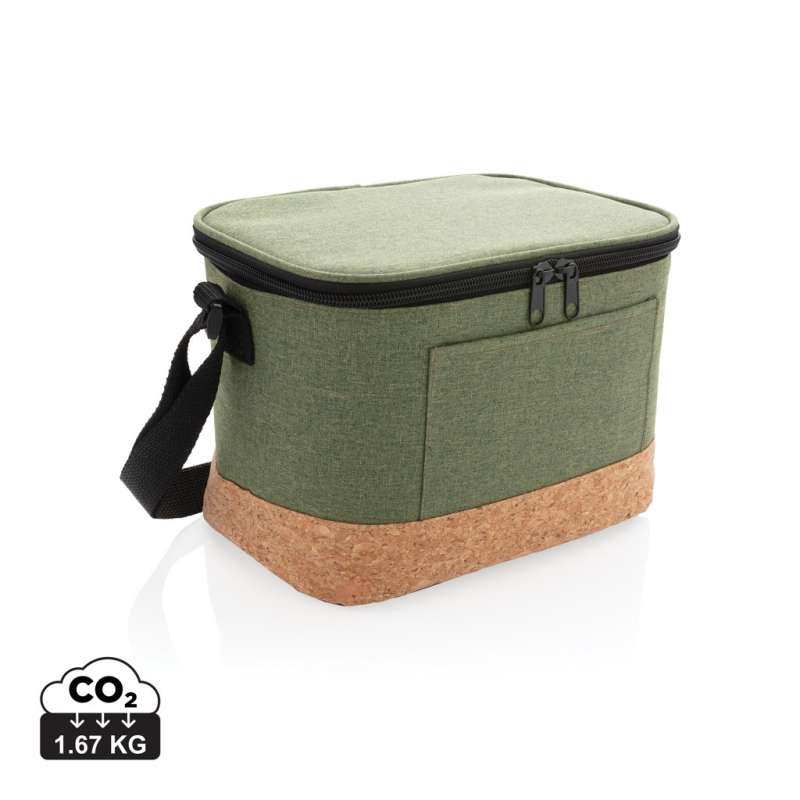 Two-tone isothermal bag with cork finish - Isothermal bag at wholesale prices