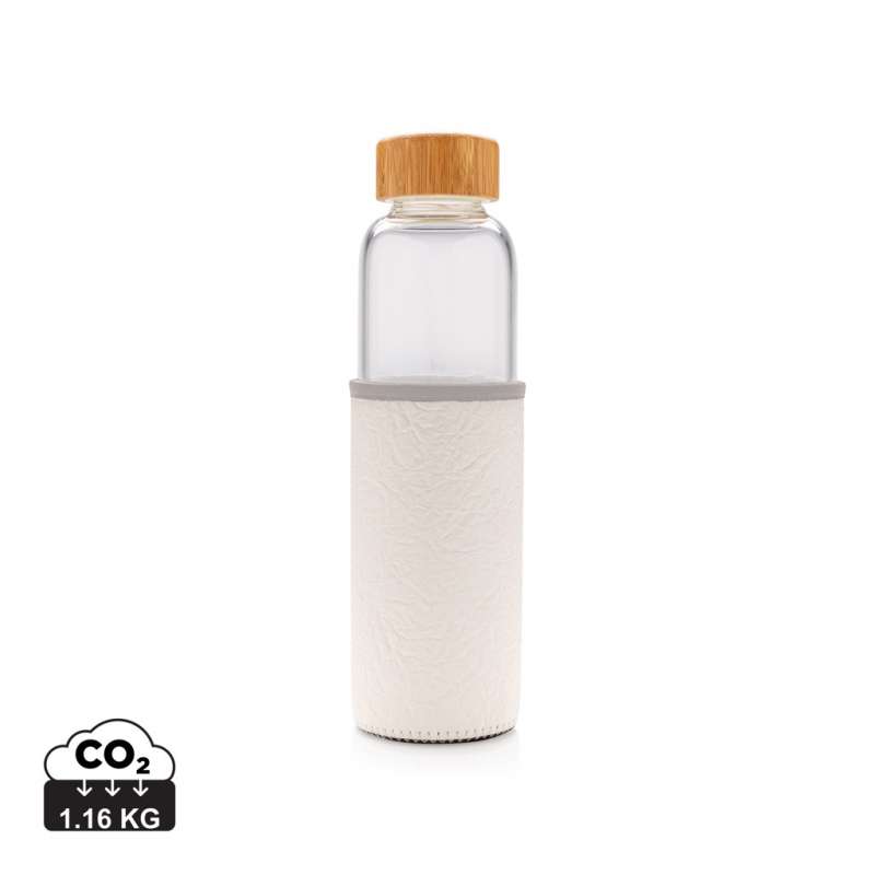 Borosilicate glass bottle with textured cover - Bottle at wholesale prices