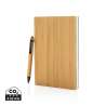 A5 bambou notebook and pen set - Notepad at wholesale prices
