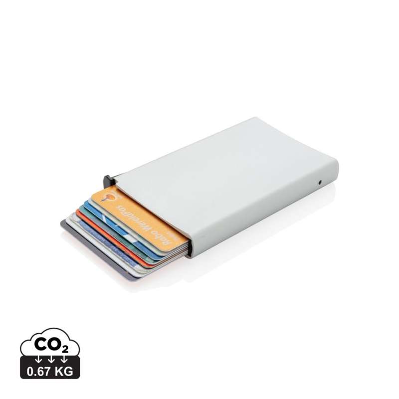 Anti-RFID aluminum card holder -  at wholesale prices