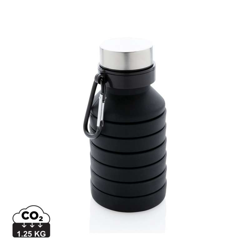 Foldable, leakproof silicone bottle with lid - Bottle at wholesale prices