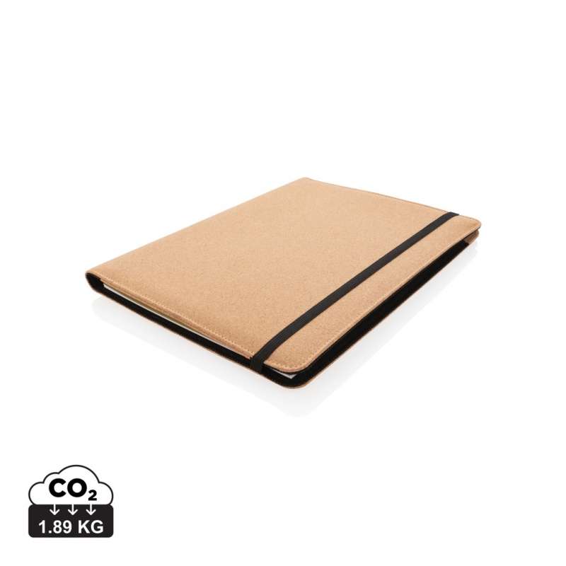 A4 cork conference folder with Deluxe pen - Speaker at wholesale prices