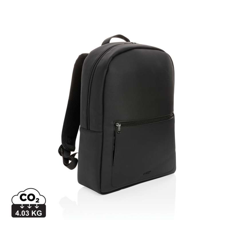 Swiss vegan leather laptop backpack - computer backpack at wholesale prices