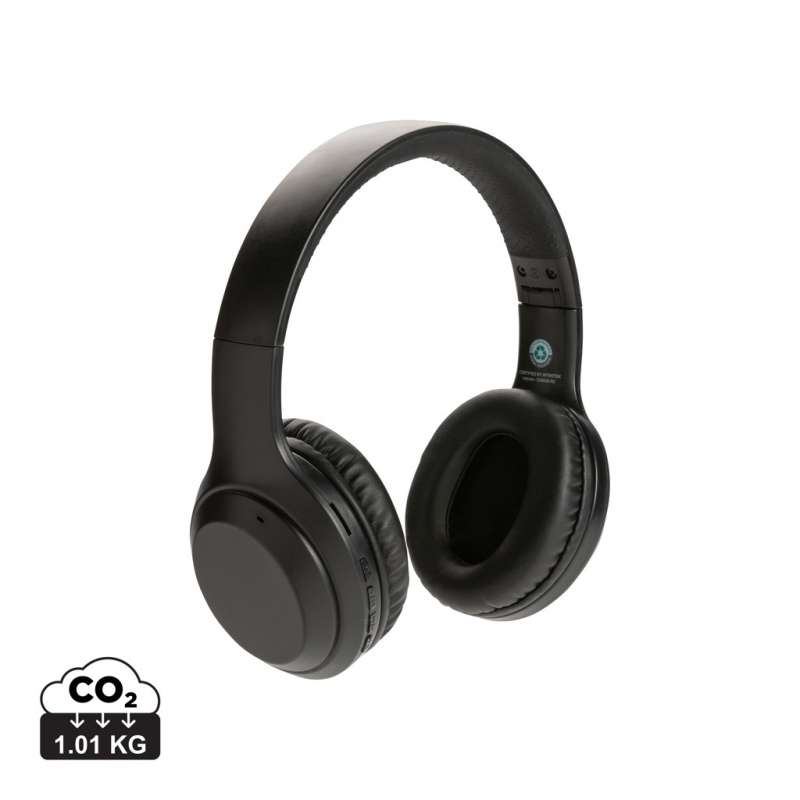 RCS recycled plastique headphones - Recyclable accessory at wholesale prices