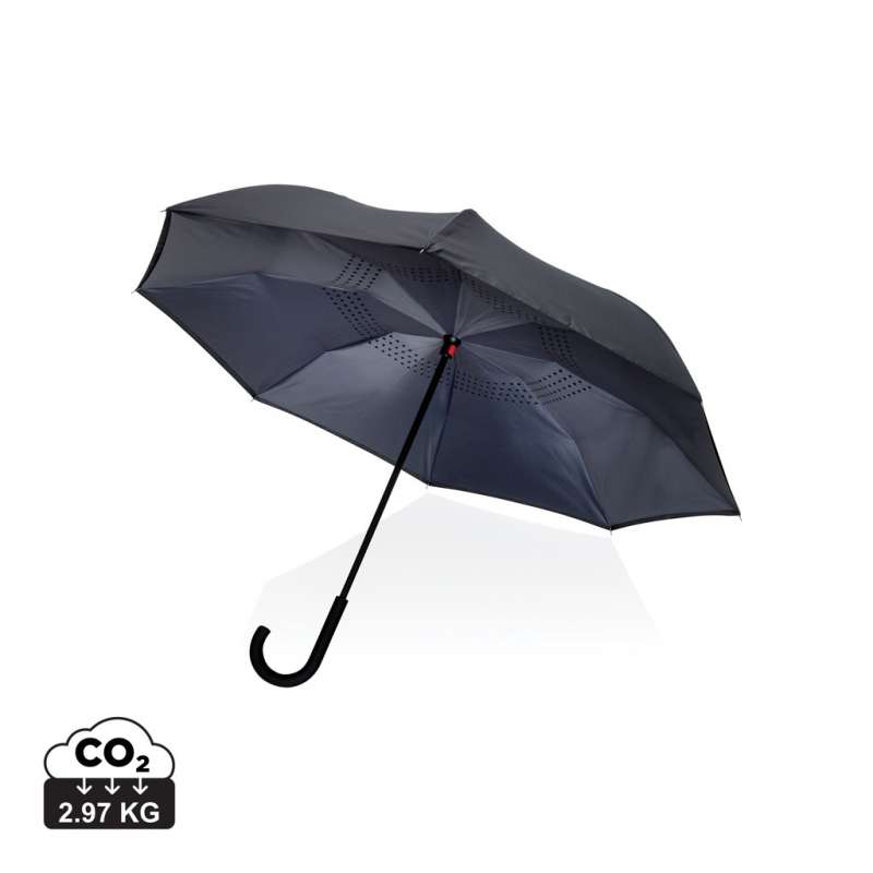 Parapluie réversible 23 en rPET 190T Impact AWARE - Accessoire recyclable à prix de gros