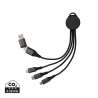 RCS Terra 6-in-1 charging cable in recycled aluminum - Charging cable at wholesale prices
