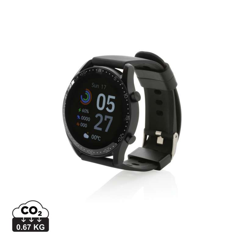 Round connected watch in recycled TPU RCS - Watch at wholesale prices