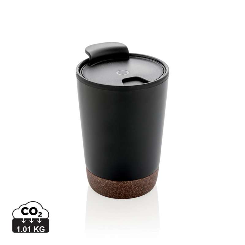 GRS cork and inox coffee cup - metal mug at wholesale prices