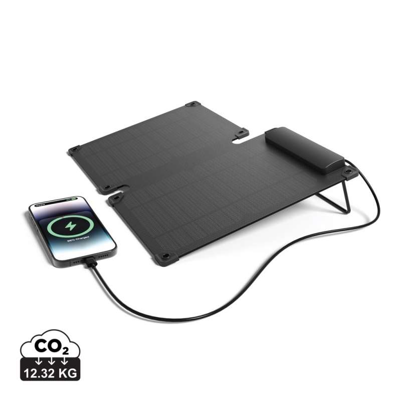 Panneau solaire portable en plastique recyclé 10 Watts Solarpulse - Panneau solaire à prix de gros