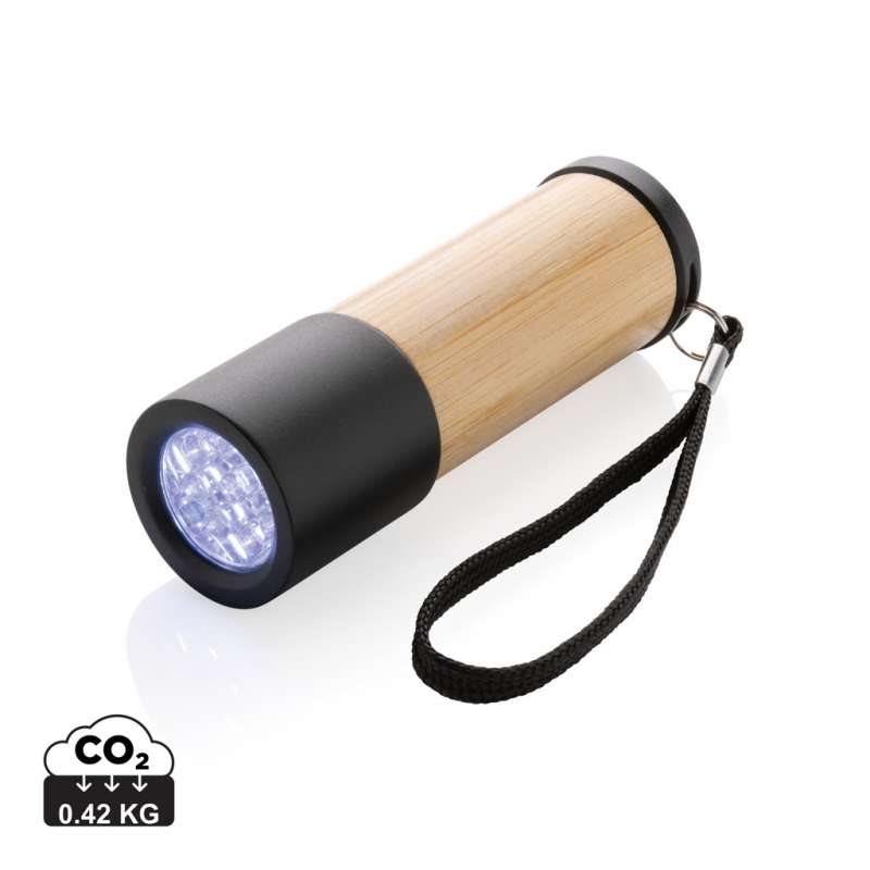 RCS bambou and recycled plastique flashlight - Flashlight at wholesale prices