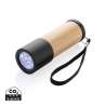 Lampe torche en bambou et plastique recyclé RCS - Lampe de poche à prix grossiste