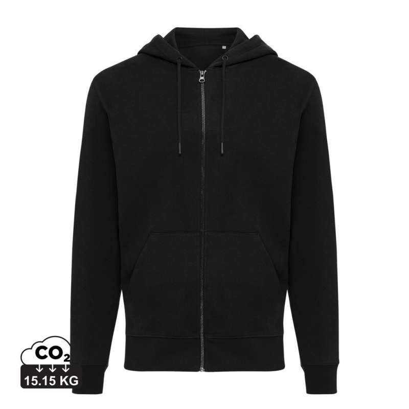 Iqoniq Abisko recycled coton zip-up hoodie - Hoodie Sweatshirt at wholesale prices
