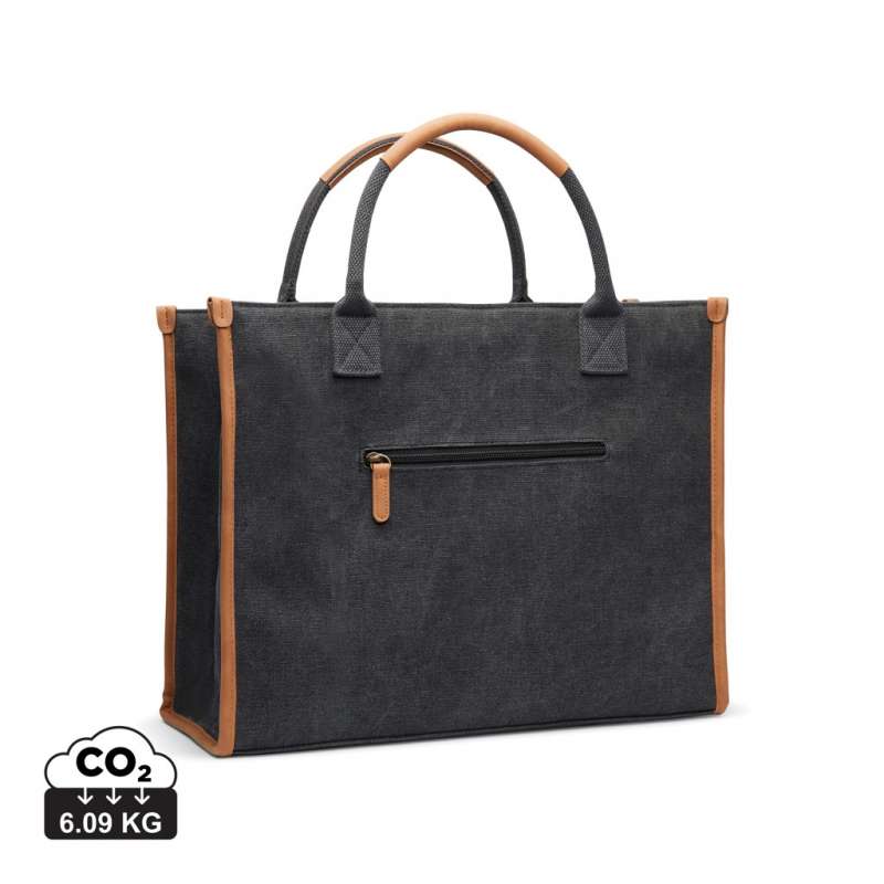 42cm Recycled Canvas Laptop Bag with Padded Compartment at wholesale prices - Bag at wholesale prices 42cm Recycled Canvas Laptop Bag with Padded Compartment at wholesale prices - Bag at wholesale prices