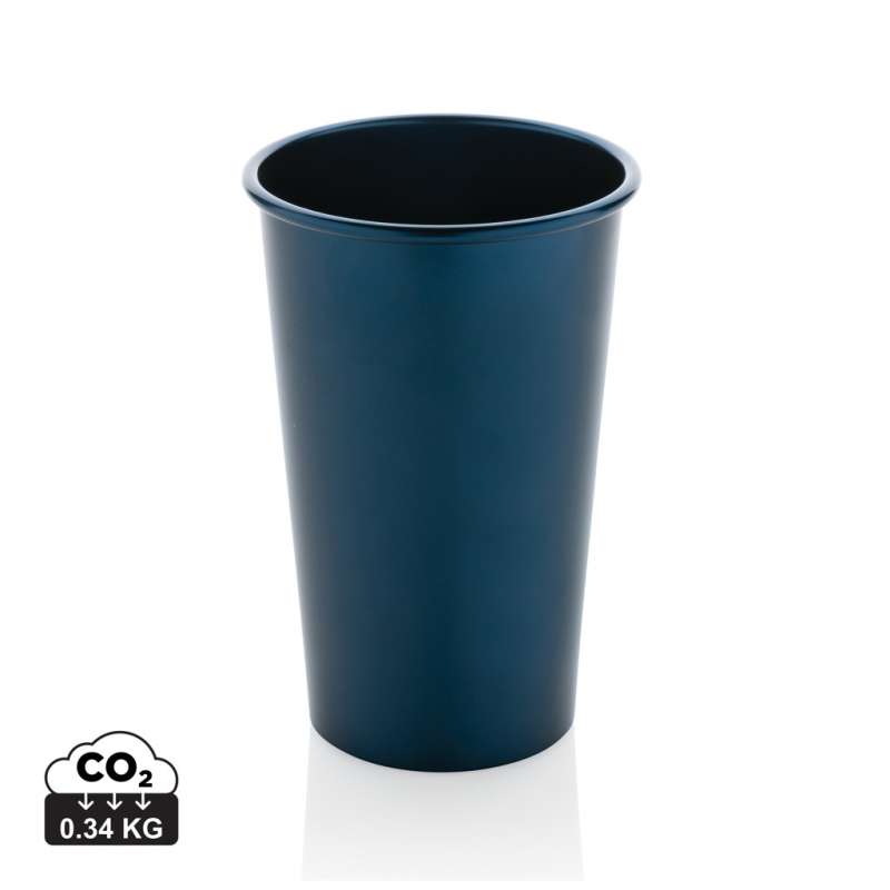 RCS Alo 450 ml recycled aluminum mug - metal mug at wholesale prices