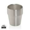 300ml double-wall steel coffee cup RCS Clark - metal mug at wholesale prices
