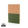 A5 notebook with kraft and cork cover - Recyclable accessory at wholesale prices