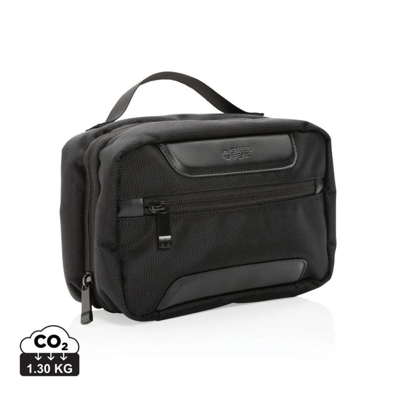 AWARE Swiss Peak Voyager rPET toiletry bag - Recyclable accessory at wholesale prices