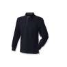 Long-sleeved emerised coton polo shirt - Rugby Polo at wholesale prices