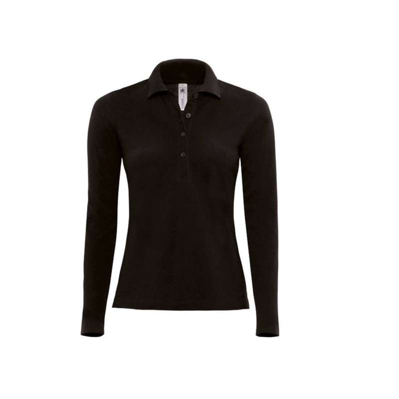 Polo femme manches longues - SAFRAN PURE LSL / WOMEN - Women's polo shirt at wholesale prices