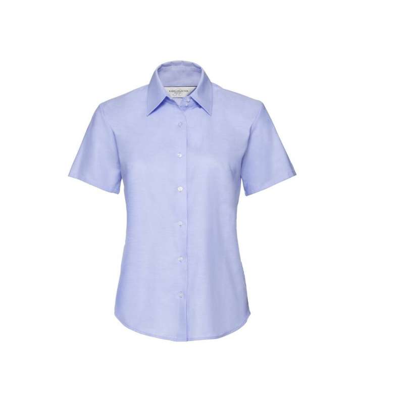Ladies' short sleeve tailored oxford shirt - Chemise femme à prix grossiste