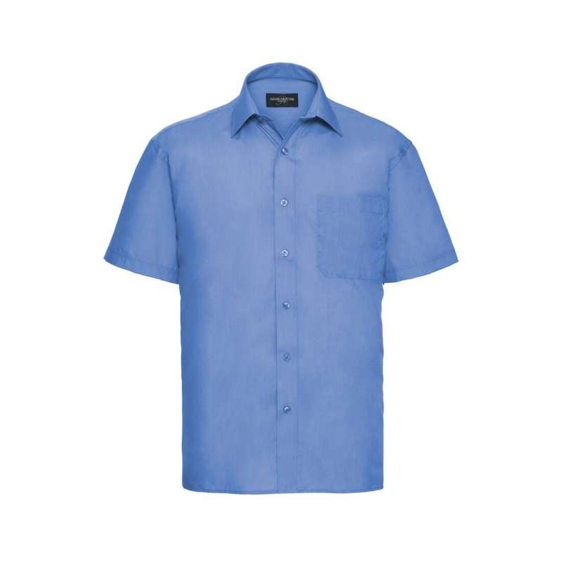 Men's short sleeve classic polycoton poplin shirt - Men's shirt at wholesale prices