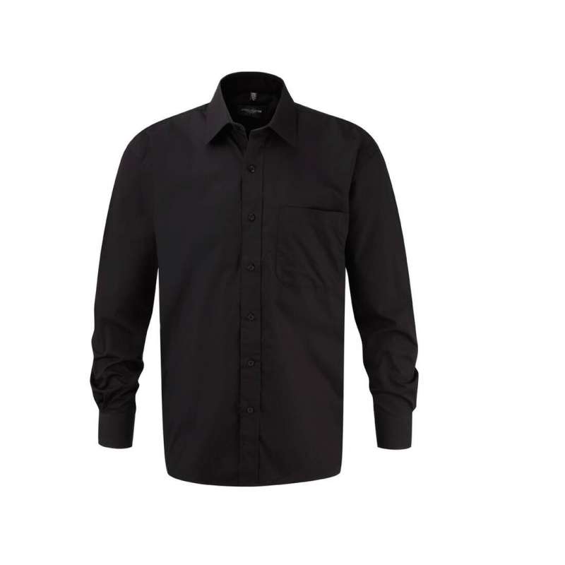 Men's long sleeve classic pure coton poplin shirt - Men's shirt at wholesale prices