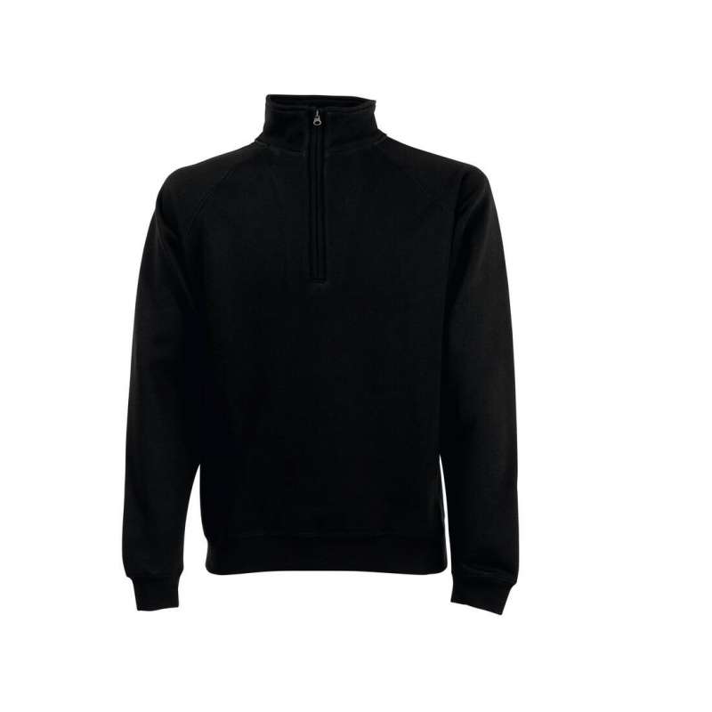 Raglan-sleeved zip-neck sweatshirt - Sweatshirt at wholesale prices