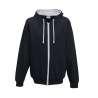 Contrasting zipped hoodie - Office supplies at wholesale prices