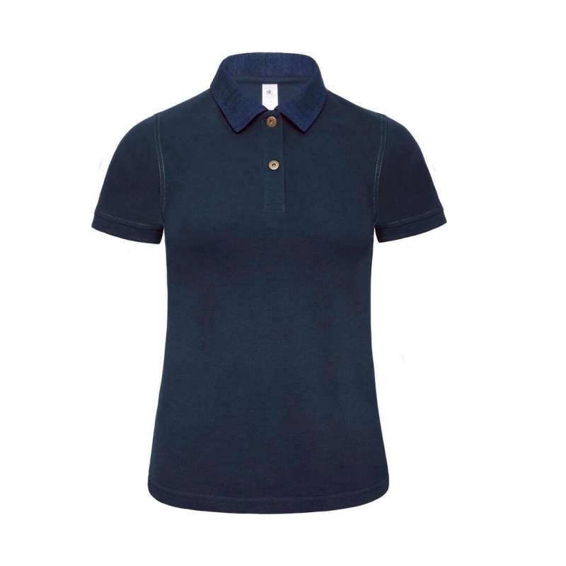 Polo femme 180 col denim - FORWARD WOMEN - Women's polo shirt at wholesale prices