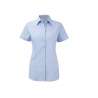 Ladies' short sleeve tailored herringbone shirt - Women's shirt at wholesale prices