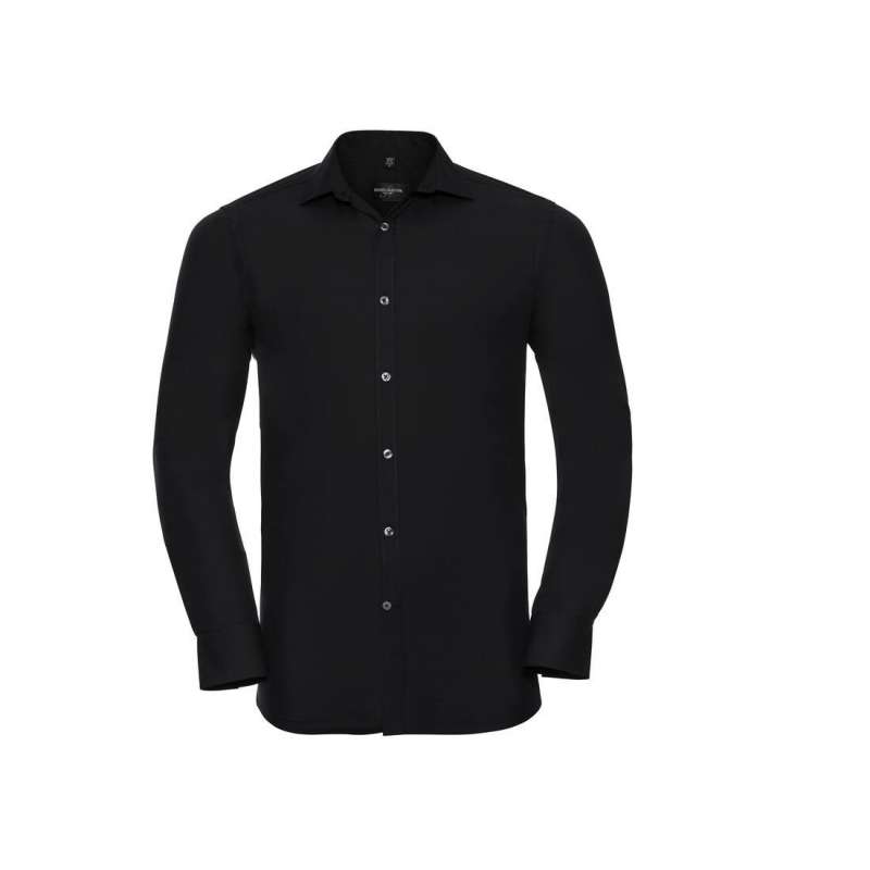Men's long sleeve fitted ultimate stretch shirt - Men's shirt at wholesale prices