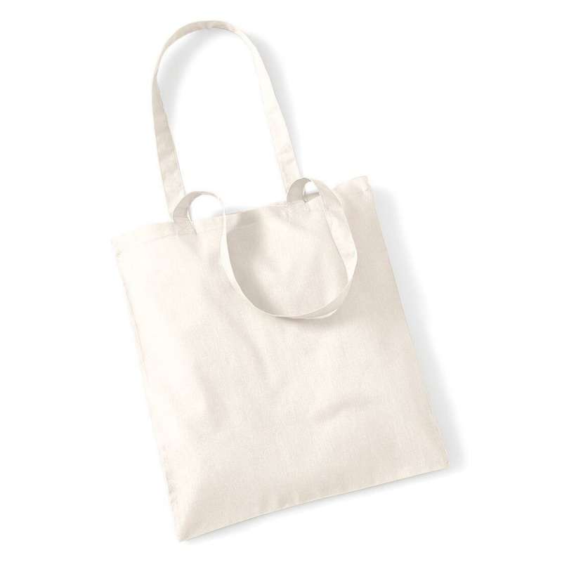 Cotton bag, long handles - Shopping bag at wholesale prices