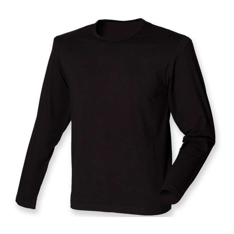 Men's long-sleeve stretch tee - Office supplies at wholesale prices