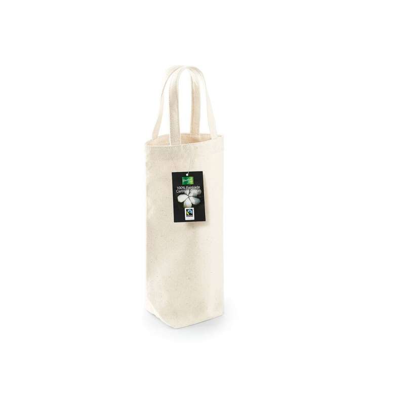 Bottle bag in fair-trade coton - Sommelier at wholesale prices