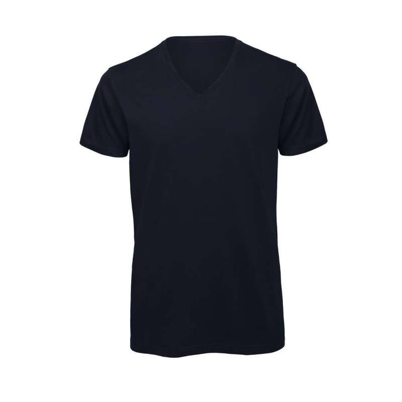 Tee-shirt homme col v en coton bio - Fourniture de bureau à prix de gros