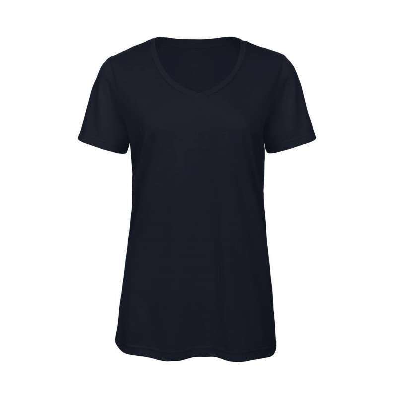 Tee-shirt col v femme tri-blend - Fourniture de bureau à prix de gros