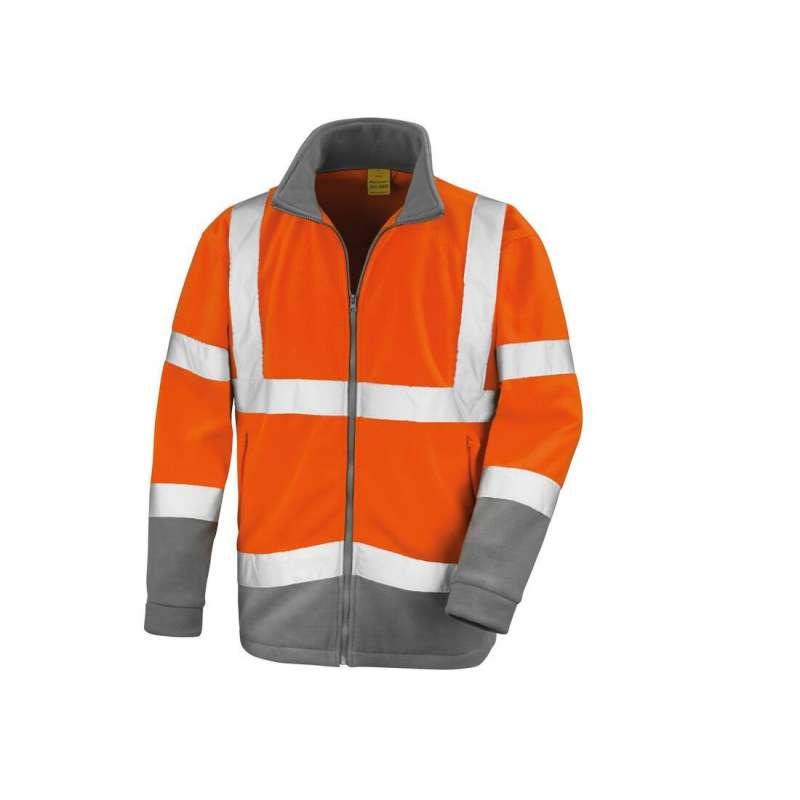 High-visibility microfleece jacket - Jacket at wholesale prices