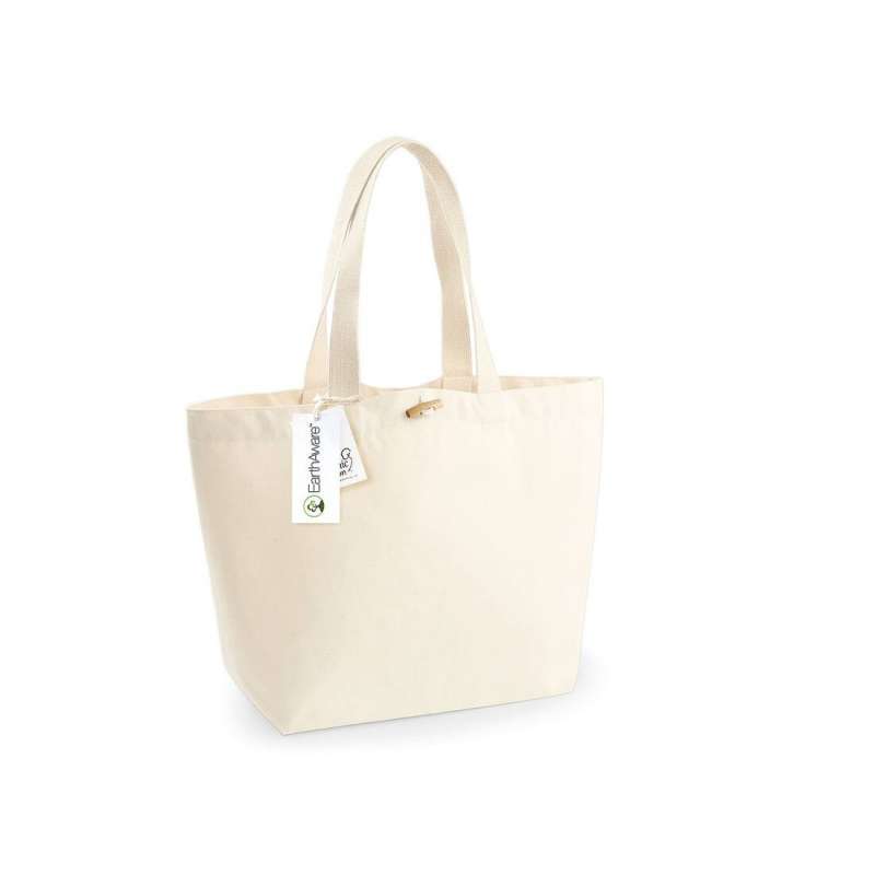 Large organic coton shopping bag - Shopping bag at wholesale prices
