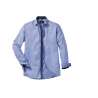 Men's long sleeve tailored contrast herringbone shirt - Men's shirt at wholesale prices
