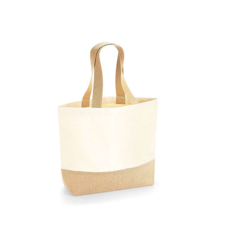 Cotton/jute shopping bag - Shoulder bag at wholesale prices