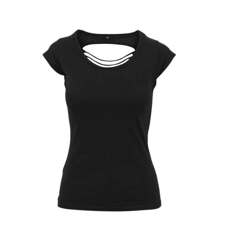 Women's t-shirt with lacerated back - T-shirt at wholesale prices