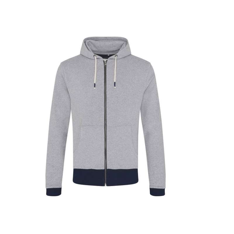 Zipped hoodie in recycled coton - Office supplies at wholesale prices