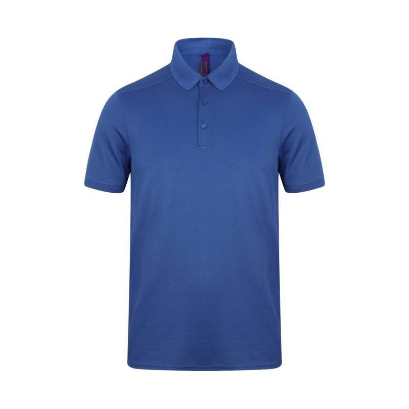 Men's stretch polyester polo shirt - Men's polo shirt at wholesale prices