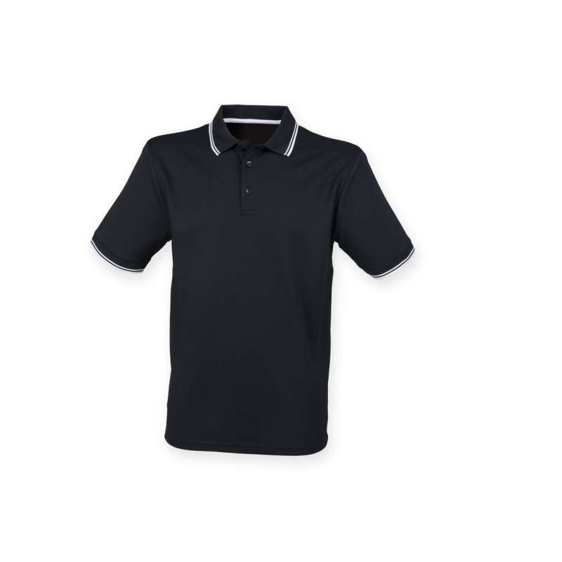 Polo shirt with contrasting collar and sleeves - Men's polo shirt at wholesale prices