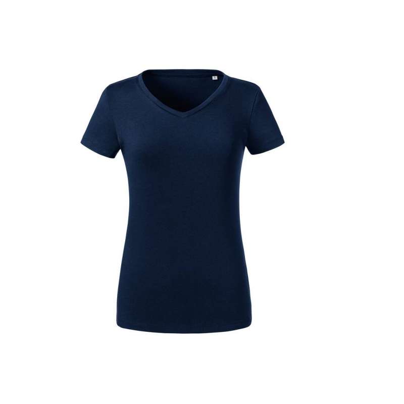 Tee-shirt organique col v femme - T-shirt bio à prix de gros