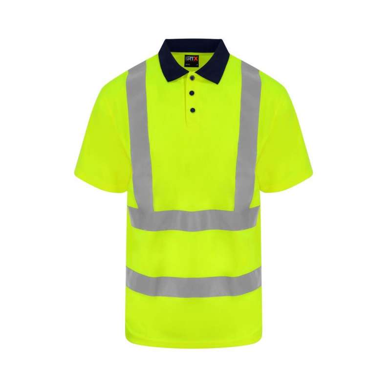 High-visibility polo shirt - Men's polo shirt at wholesale prices