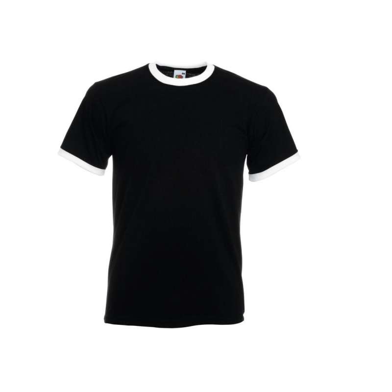 Contrast ribbed tee-shirt - T-shirt at wholesale prices