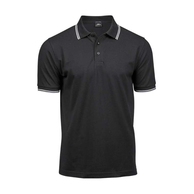 Men's polo shirt with contrasting collar and sleeves - Men's polo shirt at wholesale prices